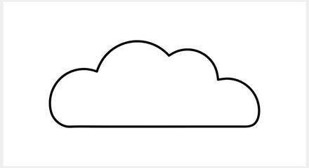 Cloud icon isolated. Weather symbol. Vector stock illustration EPS 10