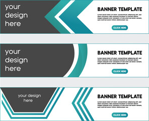 abstract web banner design template