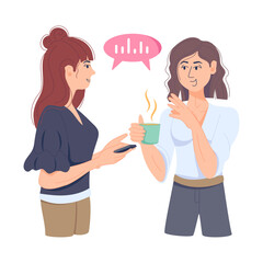 Friends Talking 
