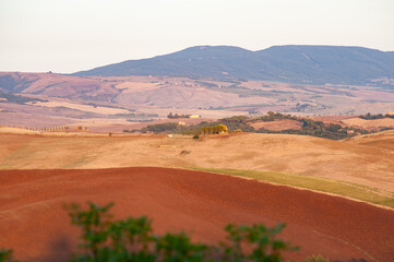 Paesaggio in Val d'Orcia, Siena, Toscana