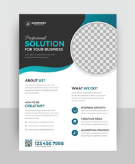 New Creative Corporate & Business Flyer Brochure Template Design, abstract business flyer, vector template design., cover, annual report, poster, flyer