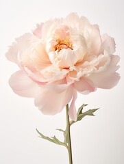Beauty image of a peony on a white background.