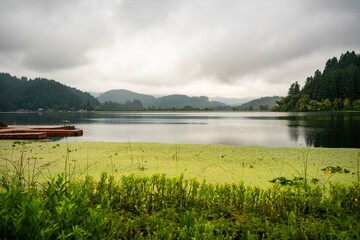 Fototapeta premium Triangle Lake, Oregon