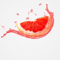 Red sweet fresh grapefruit juice