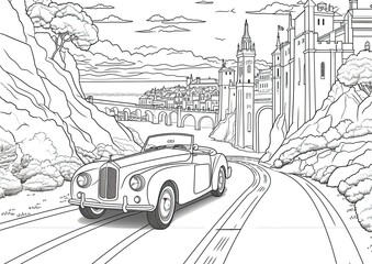 Join the adventure with this exciting number 1 to 9 coloring page, creating an exciting coloring canvas. Kids and adults alike will love bringing this sea scene to life. made with Generative AI