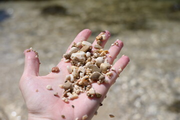 Pebbles in hand