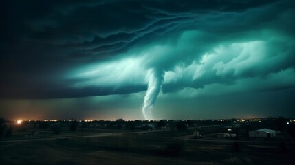 Naklejka na ściany i meble Fury of Nature - Lightning Storms