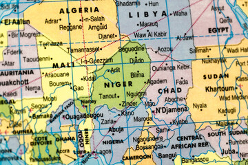 Niger Map on World Map