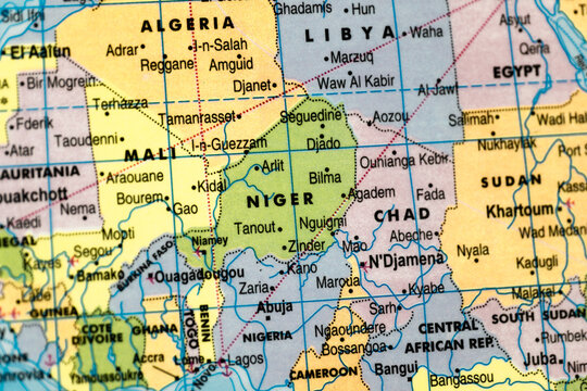 Niger Map on World Map