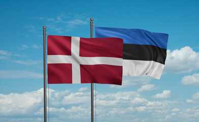 Estonia and Denmark flag