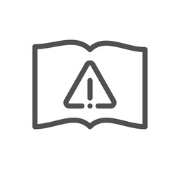 Books related icon outline and linear vector.
