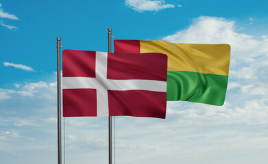 Guinea-Bissau and Denmark flag