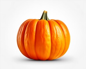 Pumpkin on white background, generative ai