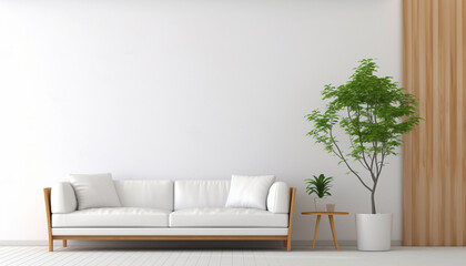 Blank Slate of Elegance: Contemporary Waiting Room Interior