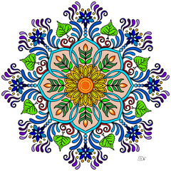 MANDALA VIBRANTE DE INTENÇÃO ESPIRITIUAL