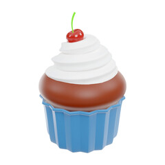 Cupcake with cherry