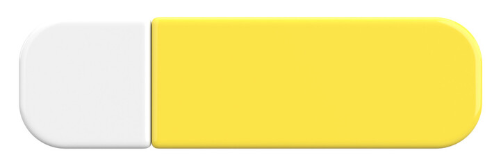 3D button. Empty button. 3D illustration.