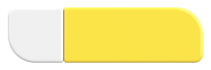 3D button. Empty button. 3D illustration.