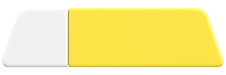 3D button. Empty button. 3D illustration.