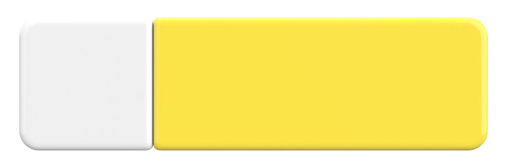 3D button. Empty button. 3D illustration.