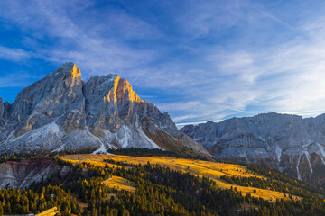 Peitlerkofel Mountain, Dolomiti near San Martin De Tor, South Tyrol, Italy