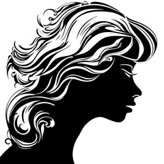silhouette of a girl