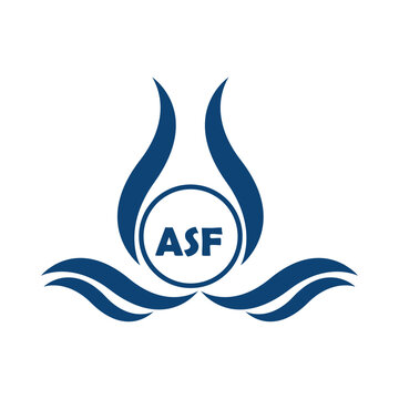 ASF letter water drop icon design with white background in illustrator, ASF Monogram logo design for entrepreneur and business.

