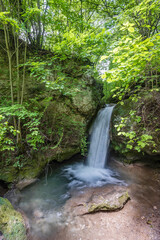 Hajsky waterfall, National Park Slovak Paradise, Slovakia - obrazy, fototapety, plakaty