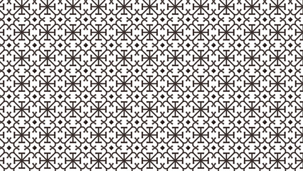 かわいい白黒のゴスロリ風幾何学模様素材　16：9