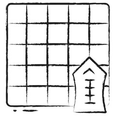 Hand drawn Shogi board icon