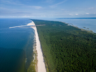Przekop Mierzei Wiślanej, krajobraz nad Morzem Bałtyckim