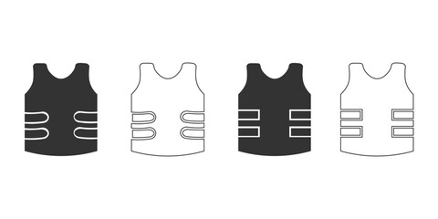 bullet proof vest icon. Safety set vector ilustration