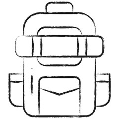 Hand drawn Backpack icon