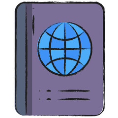Hand drawn Passport icon
