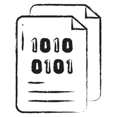 Hand drawn file icon