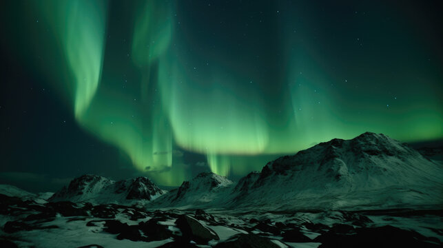 Aurora borealis northern lights. © Matthew
