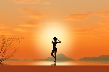Beautiful background on the desktop - yoga, healthy lifestyle