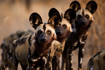 African wild dogs is a wild canine which is a native species to sub-Saharan Africa. Generative AI