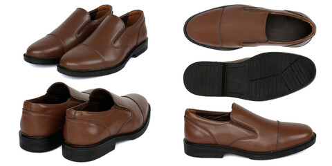 Images of man's leather shoes