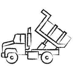 Hand drawn Loading truck icon