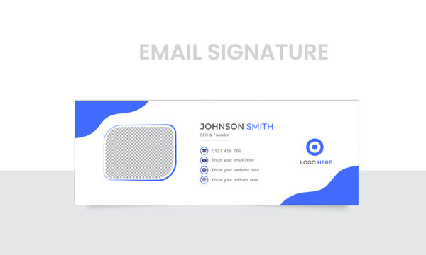 Modern and minimalist email signature design
