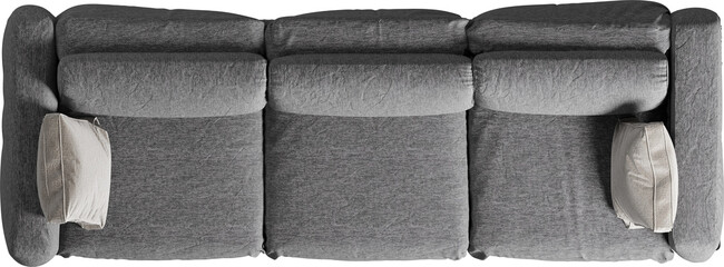 Top view of sofa