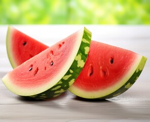 Cut watermelon isolated