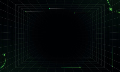 Obraz premium Technology Grid Background