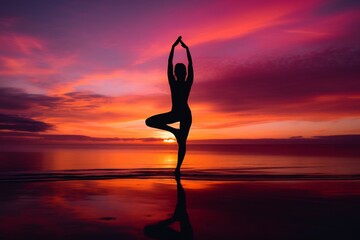 woman with yoga pose. female wellness. spirituality. exercise.
