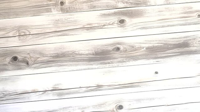 Rustic White Tilted Wood Grain Texture Pattern Boards Stop Motion Background Loop