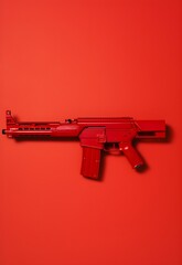 Artistic Arsenal: A Pop Art Minimalist Take on a Gun Weapon
