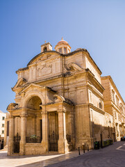 Church of St. Catherine of Alexandria in the center of Malta's capital Valletta - 640348716