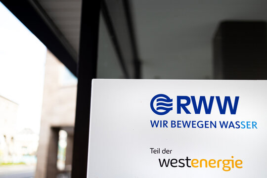 muelheim, nrw, germany - 23 08 2023: a sign of rww
