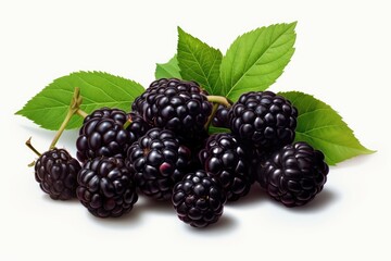 blackberry on white background